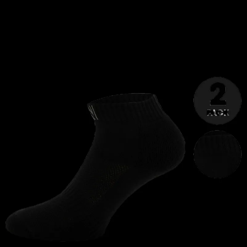 Online Norfolk 2-Pack Sports Socks - Theodore Black Svart