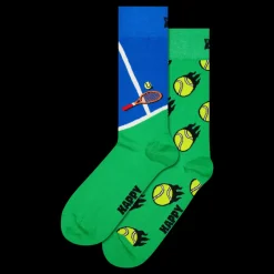 Happy Socks 2-pack Tennis Socks Gift Set Blue Blå