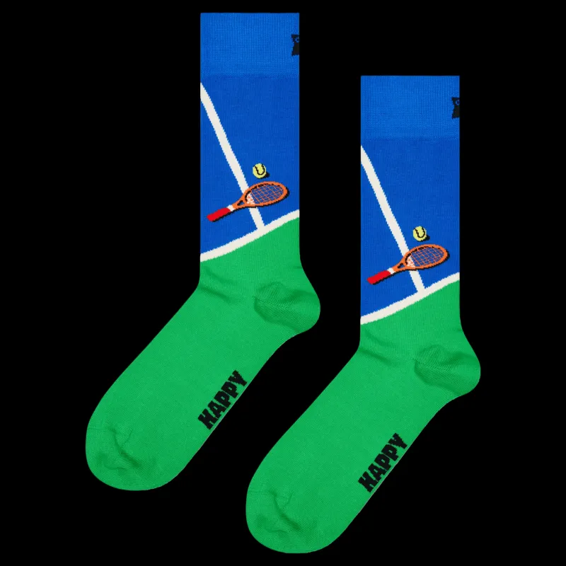 Happy Socks 2-pack Tennis Socks Gift Set Blue Blå