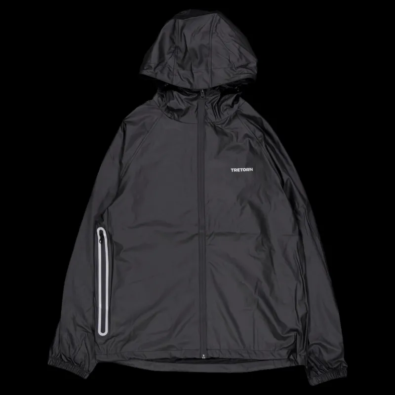 Tretorn Packable Rainbreaker Set Black Svart Online