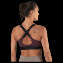 Stay in place Padded Crossback Bra Purple Lila Online