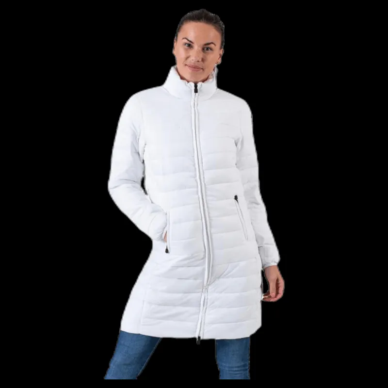 New Kappa Padded Jacket Long Logo Avera White