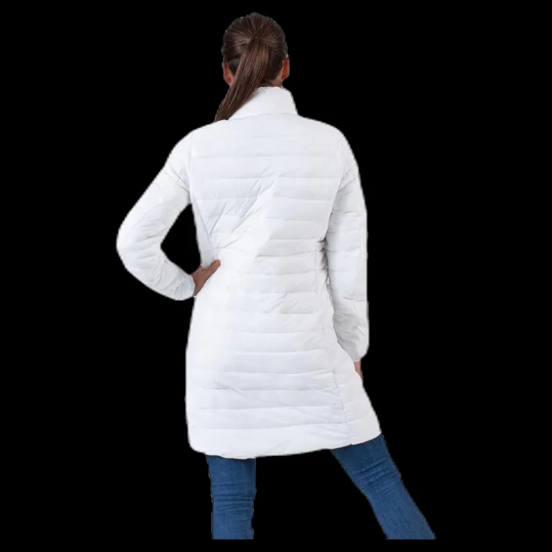 New Kappa Padded Jacket Long Logo Avera White