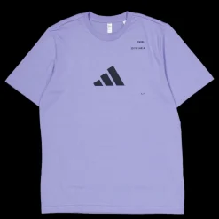 adidas Tennis Padel Category Graphic T-shirt Blue Lila New