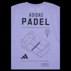 adidas Tennis Padel Category Graphic T-shirt Blue Lila New