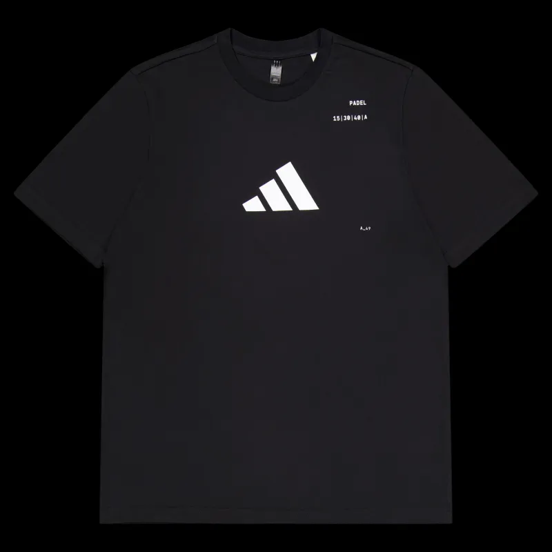 adidas Tennis Padel Graphic Tee Black Svart Online