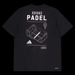 adidas Tennis Padel Graphic Tee Black Svart Online