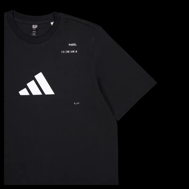 adidas Tennis Padel Graphic Tee Black Svart Online