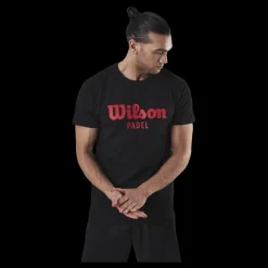 Wilson Padel Scrpt Tee Black Svart