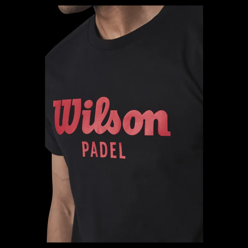 Wilson Padel Scrpt Tee Black Svart