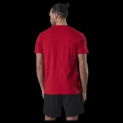 Wilson Padel Scrpt Tee Red Röd Sale