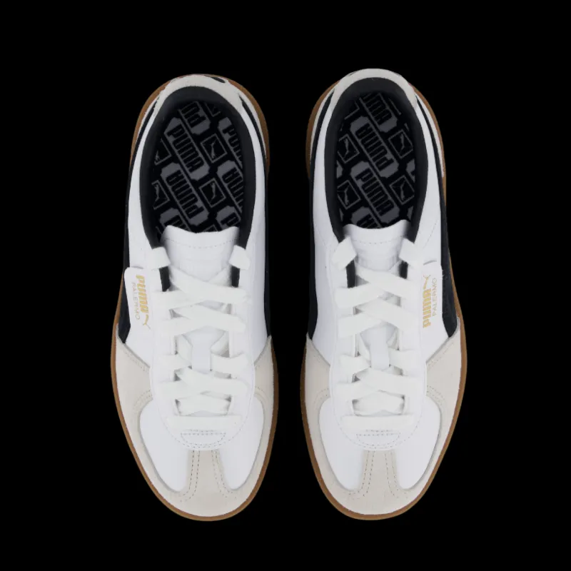 Puma Palermo White-vapor Gray-gum Vit New