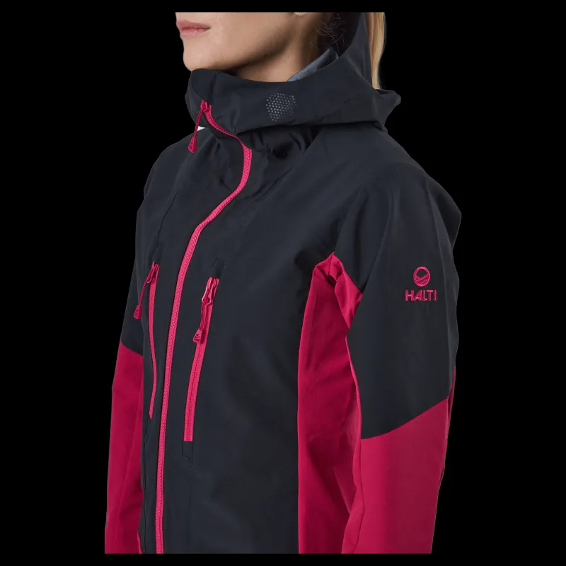 Outlet Halti Pallas W Ii Warm Hybrid Jacket Cerise Pink - Black Flerfärgad