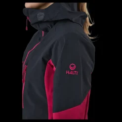 Halti Pallas W Ii Warm Hybrid Jacket Cerise Pink - Black Discount