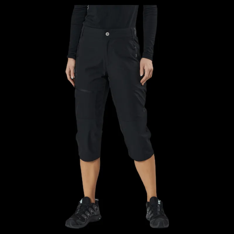 Halti Pallas Women's X-stretch Lite Capri pants Svart