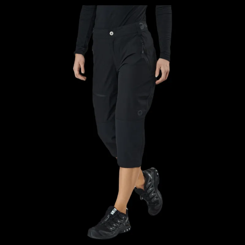 Halti Pallas Women's X-stretch Lite Capri pants Svart