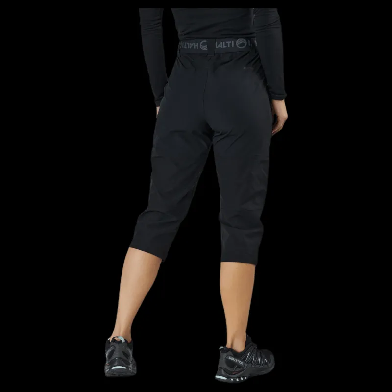 Halti Pallas Women's X-stretch Lite Capri pants Svart