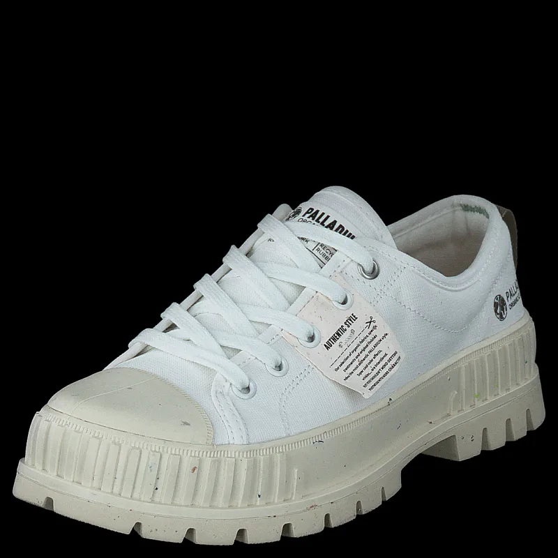 Clearance Palladium Pallashock Lo Org Star White Vit