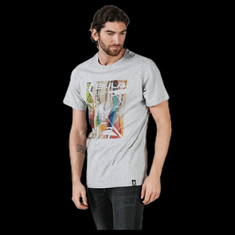 Bula Palm Tee Grey Grå Discount