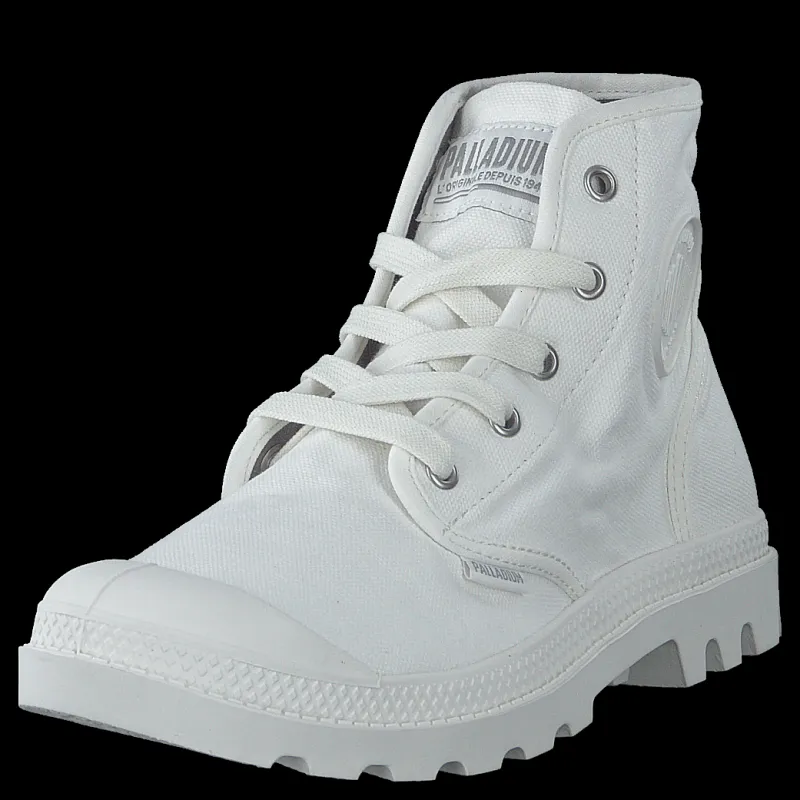 Online Palladium Pampa Hi Ladies Star White Vit