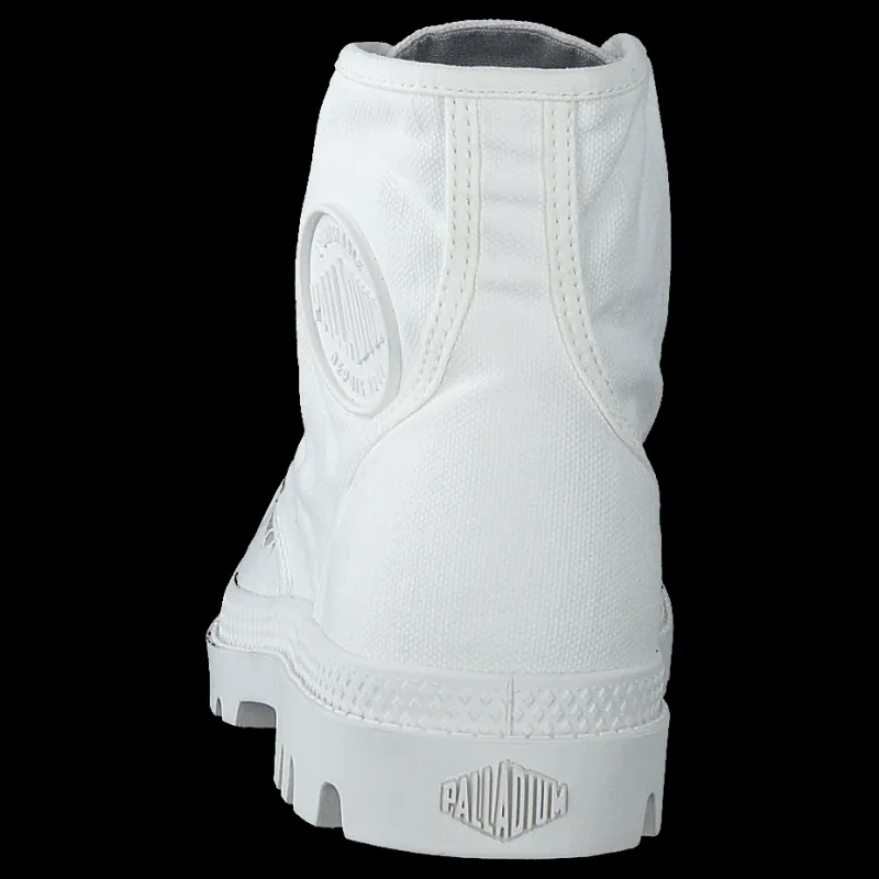 Online Palladium Pampa Hi Ladies Star White Vit