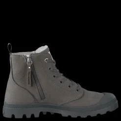 Palladium Pampa Hi Wool Zip Cloudburst Grå
