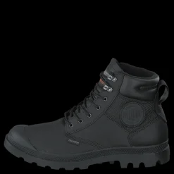 Clearance Palladium Pampa Shield Wp+ Lth Black Svart