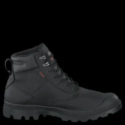 Clearance Palladium Pampa Shield Wp+ Lth Black Svart