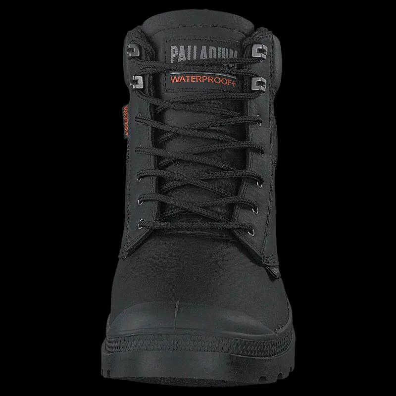 Clearance Palladium Pampa Shield Wp+ Lth Black Svart