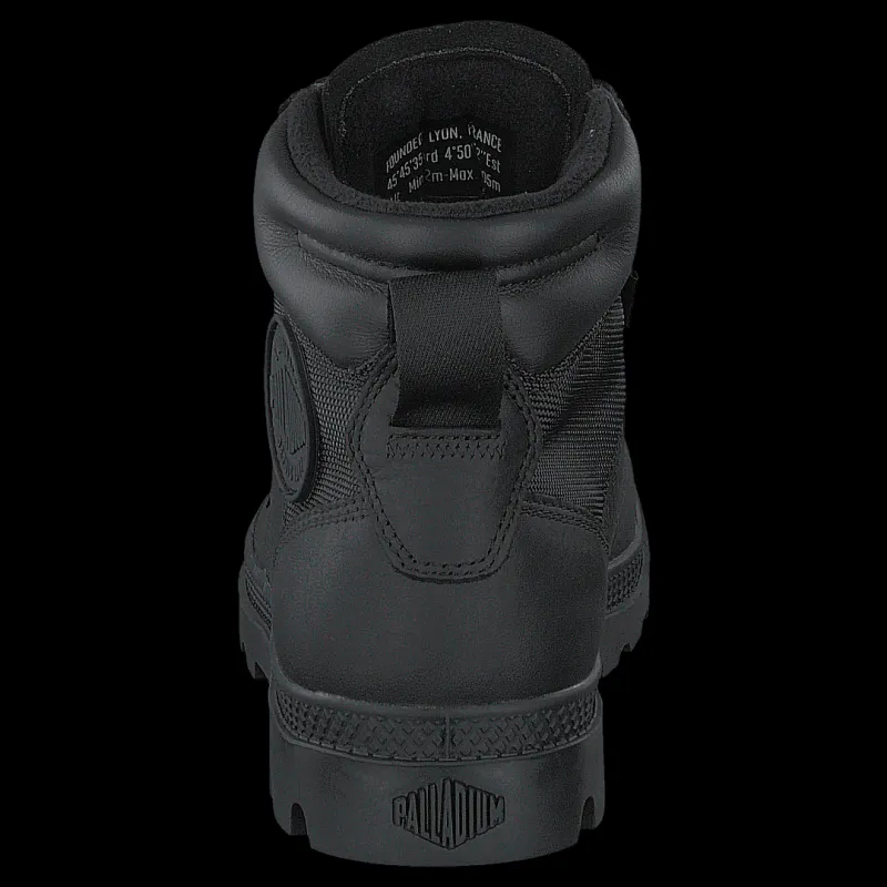 Clearance Palladium Pampa Shield Wp+ Lth Black Svart