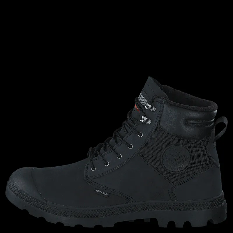 Outlet Palladium Pampa Shield Wp+ Lux Black/black Svart