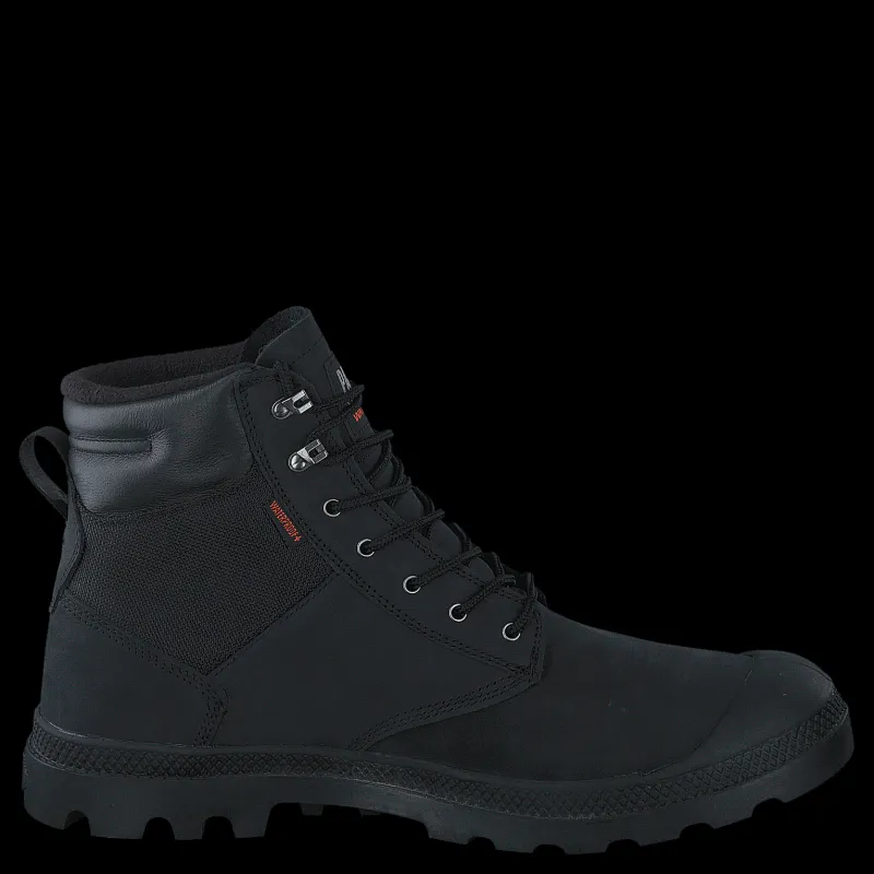Outlet Palladium Pampa Shield Wp+ Lux Black/black Svart
