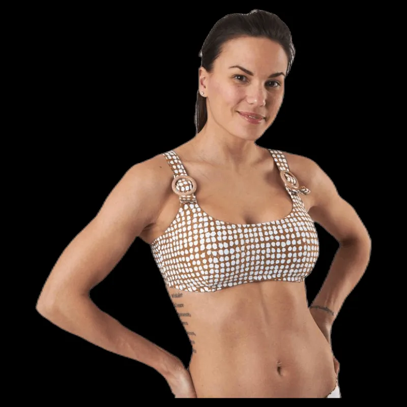 Rip Curl Paradise Cove Crop Top Gold Guld Sale