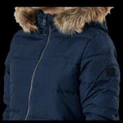 Hot Whistler Paranaque Long Down Parka Jacket Blue Blå