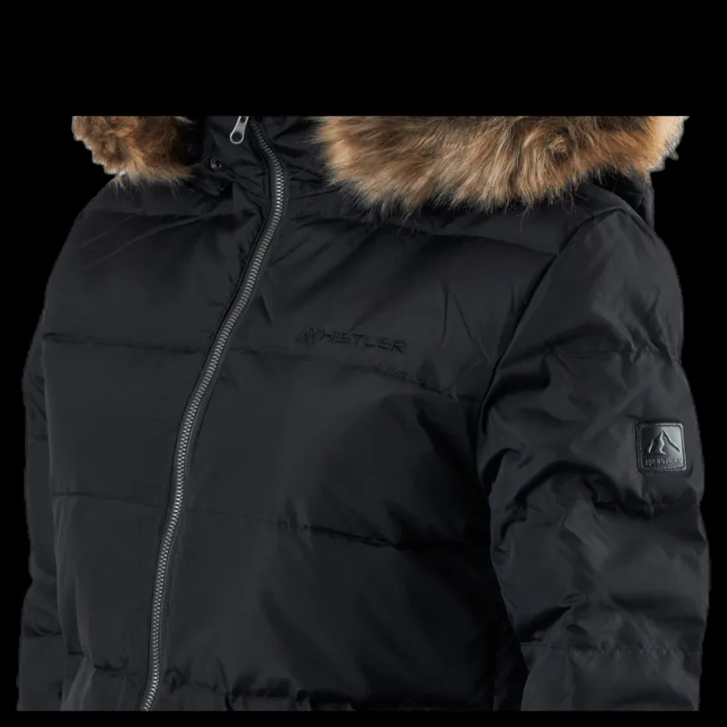 Whistler Paranaque Long Down Parka Jacket Black Svart Clearance