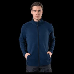 Discount Whistler Pareman Melange Fleece Jacket Blue Blå