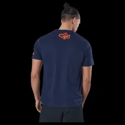 Wilson Paris 2022 Tech Tee Peacoat Blå