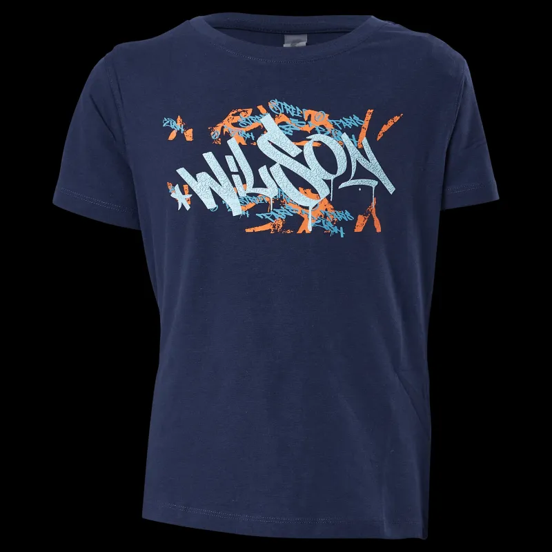 Wilson Paris 2022 Tech Tee Peacoat Blå Sale