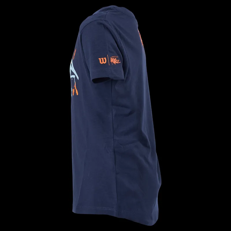 Wilson Paris 2022 Tech Tee Peacoat Blå Sale