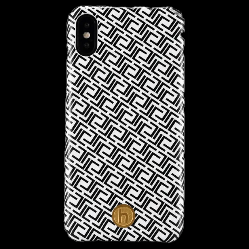 Hot Holdit Paris Phone Case iPhone X/Xs White/Black Vit och Svart