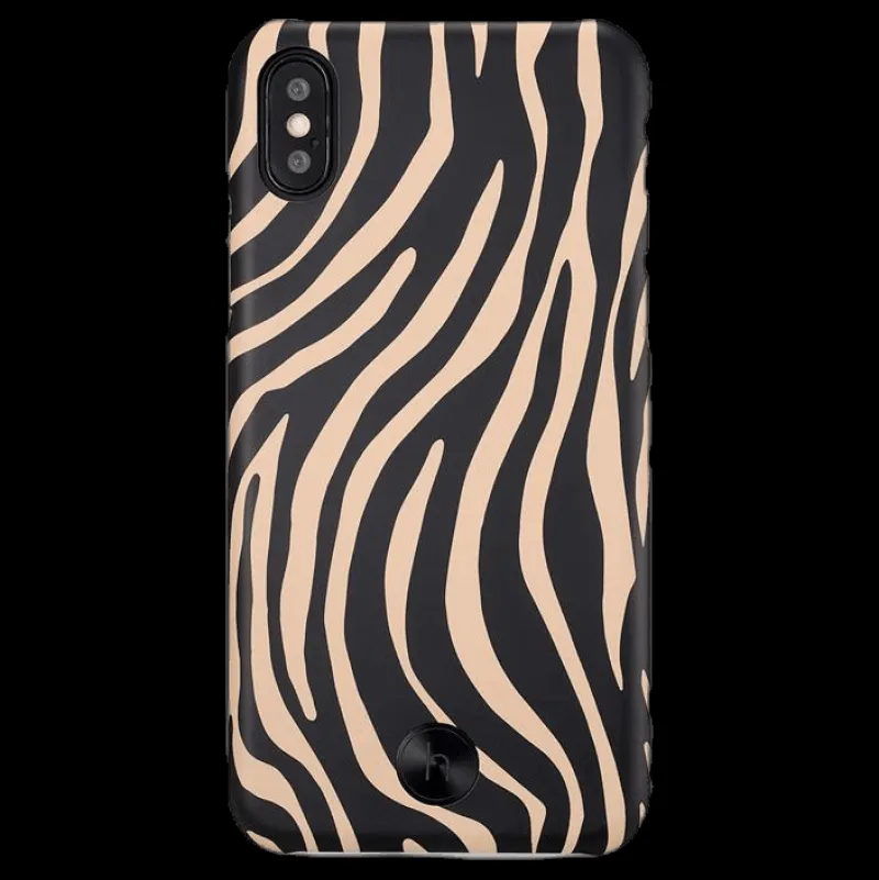 Holdit Paris Zebra iPhone X/XS Black/Beige Svart och Beige Discount