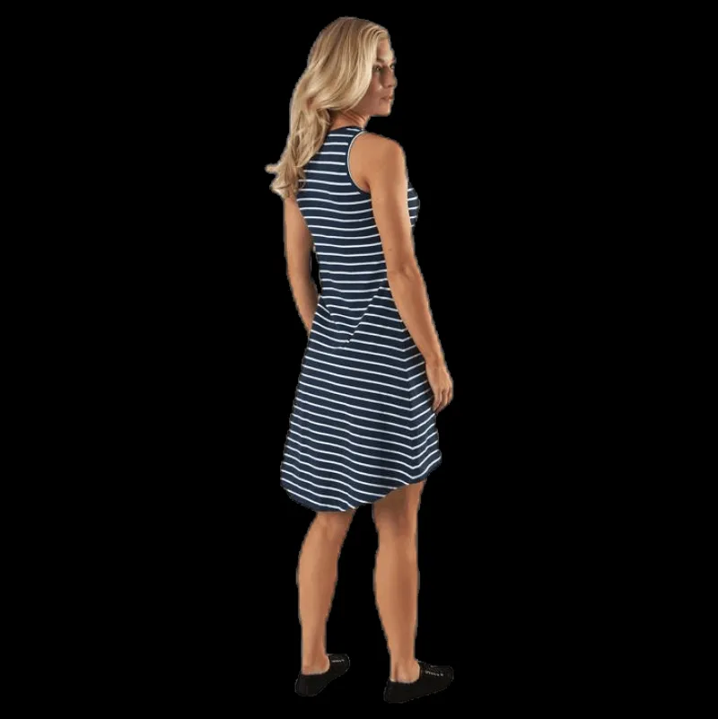 Marine Pasadena Dress Blue/White Blå och Vit