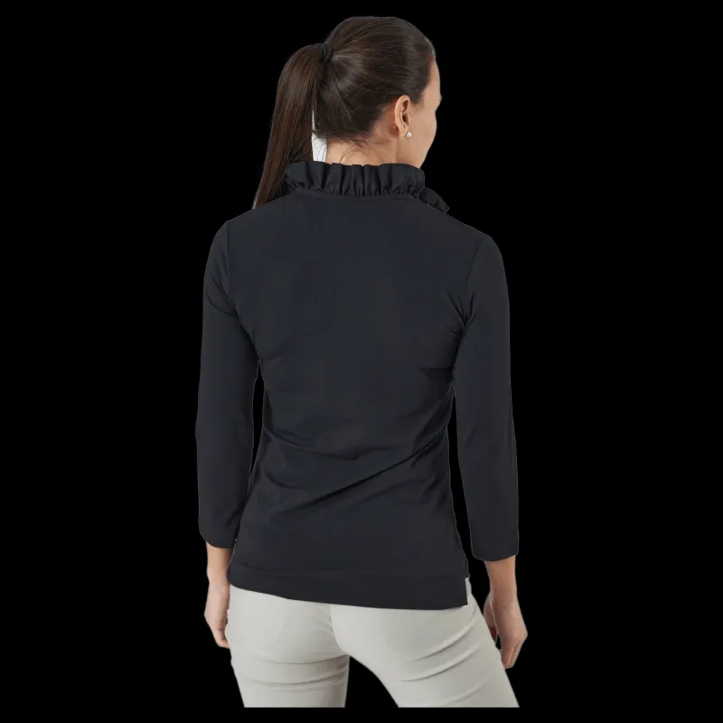 Daily Sports Patrice 3/4 Polo Shirt Black Svart Hot