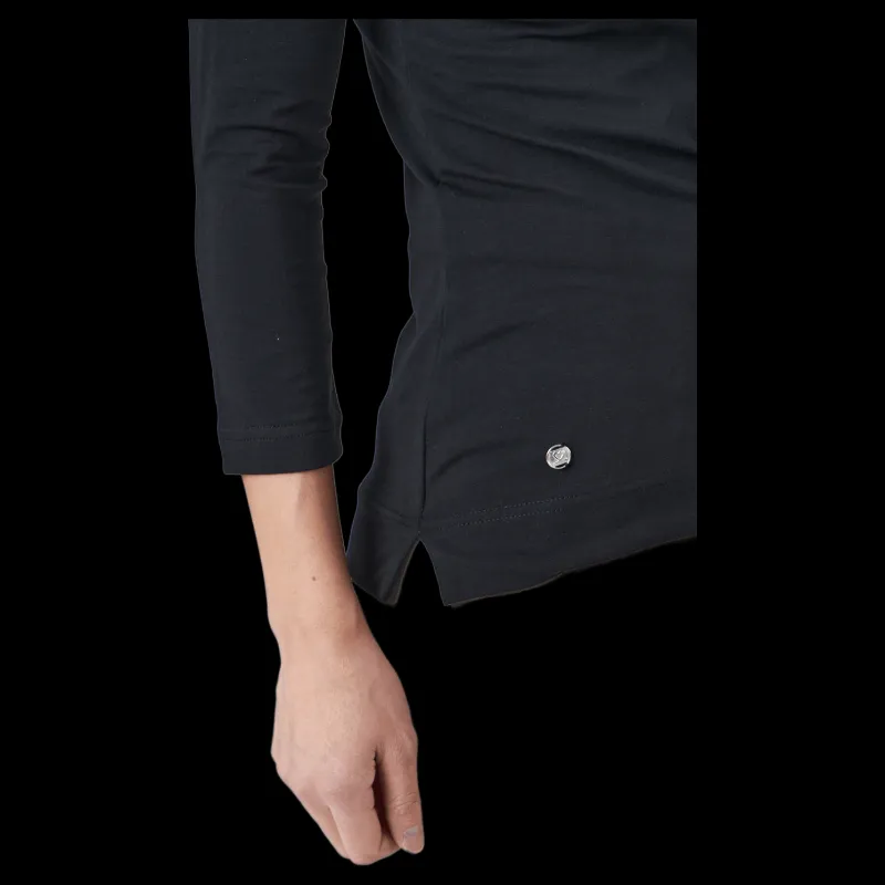 Daily Sports Patrice 3/4 Polo Shirt Black Svart Hot