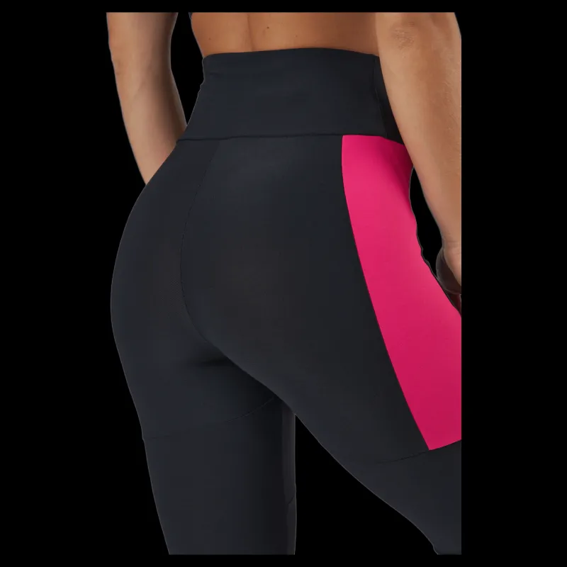 New Fila Paula High Waist 7/8 Tight Black-beetroot Purple-mandarin Svart