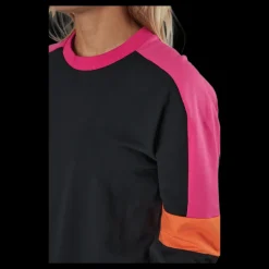 Online Fila Paulina Cropped Crew Sweat Black-beetroot Purple-mandarin