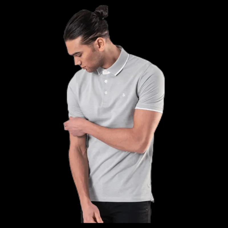 Jack & Jones Paulos Polo Ss Grey Grå Discount