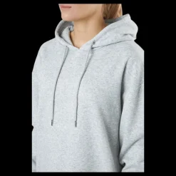 Sale Pieces Pcchilli Ls Sweat Dress Bc Light Grey Melange Grå