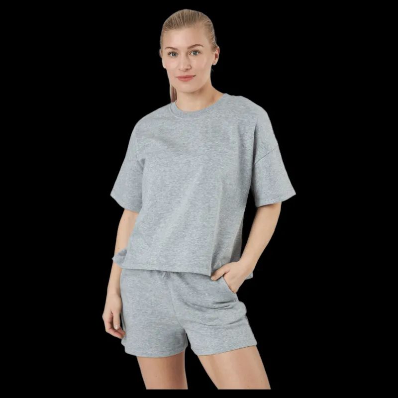 Pieces Pcchilli Summer 2/4 Loose Swea Light Grey Melange Grå Online