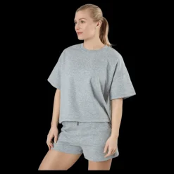 Pieces Pcchilli Summer 2/4 Loose Swea Light Grey Melange Grå Online